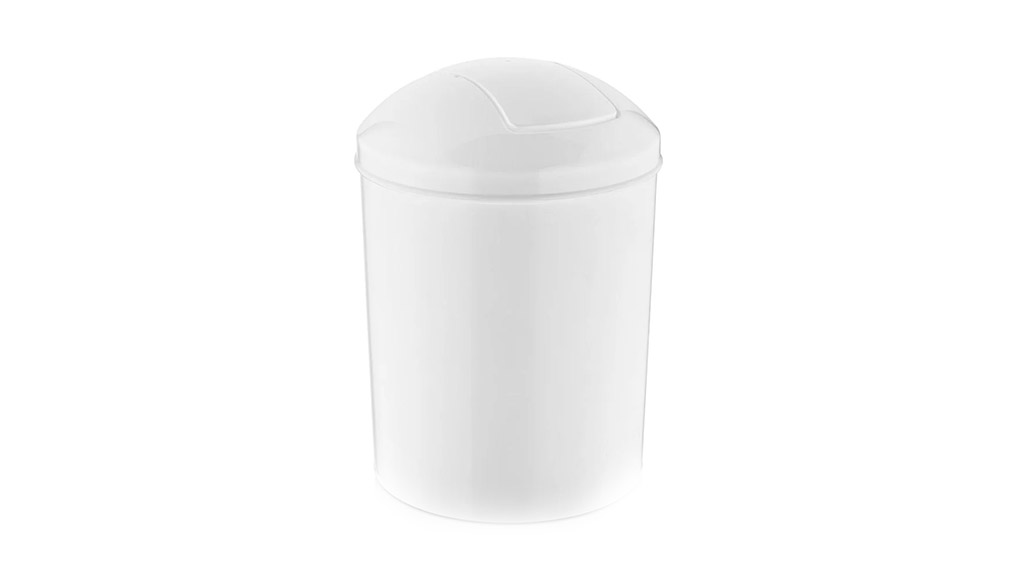 Rulopak Kelebek Kapak Çöp Kovası 15L Beyaz