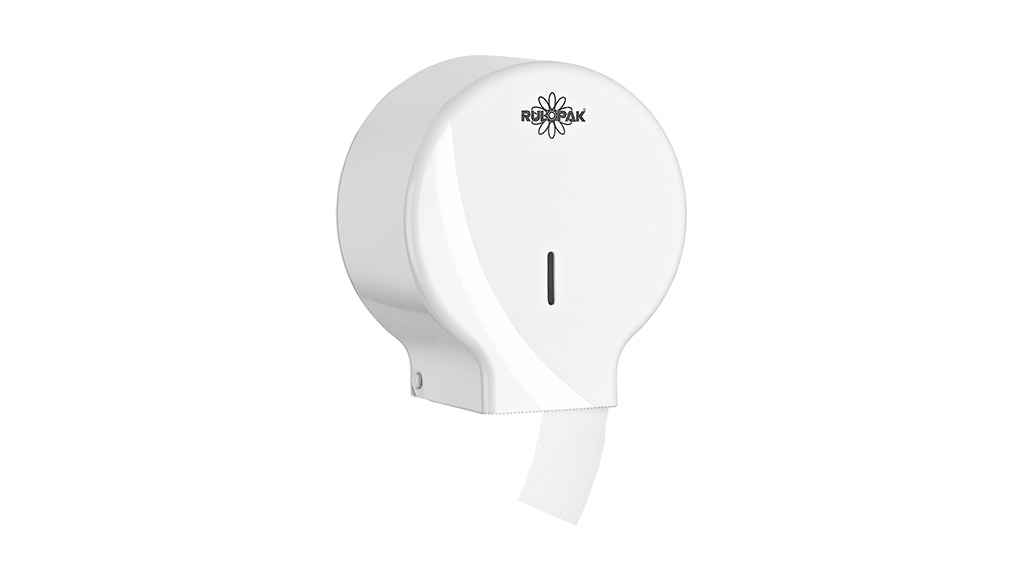 Rulopak Modern Mini Jumbo Tuvalet Kağıdı Dispenseri Beyaz
