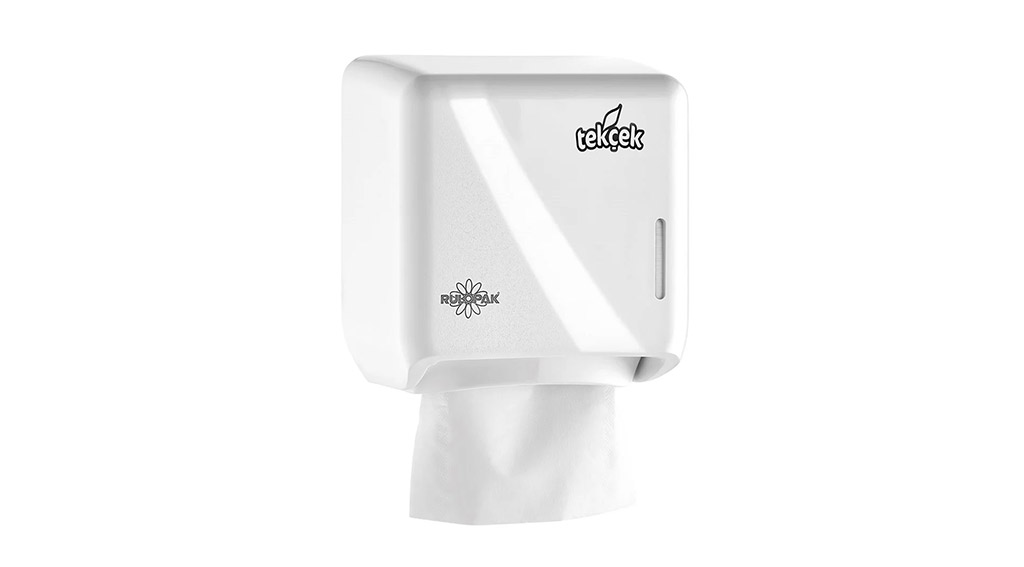 Rulopak Tekçek Mini Tuvalet Kağıdı Dispenseri Beyaz